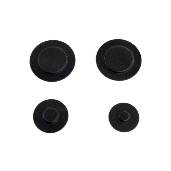 Picture of OEM Whirlpool Black Burner Cap Kit (Set Of 4) WPW10183375