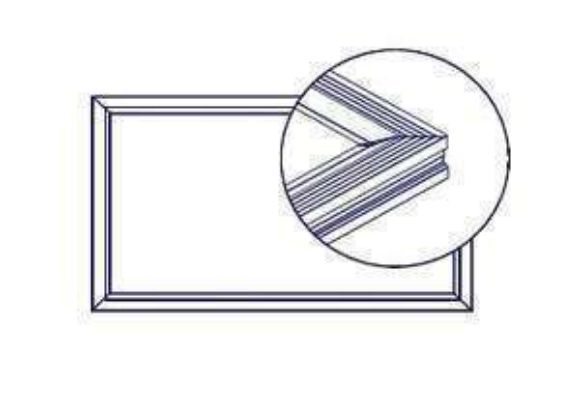 Picture of OEM Whirlpool Freezer Door Gasket 12550122q