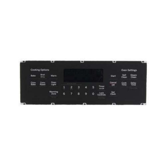Picture of OEM GE Range Oven Control Board and Overlay WB27X33138