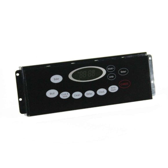 Picture of OEM Whirlpool Range Oven Control Board and Clock (Black) WP74009217
