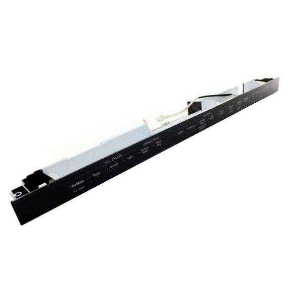 Picture of OEM Whirlpool Dishwasher Control Panel Assembly (Black) W11171223