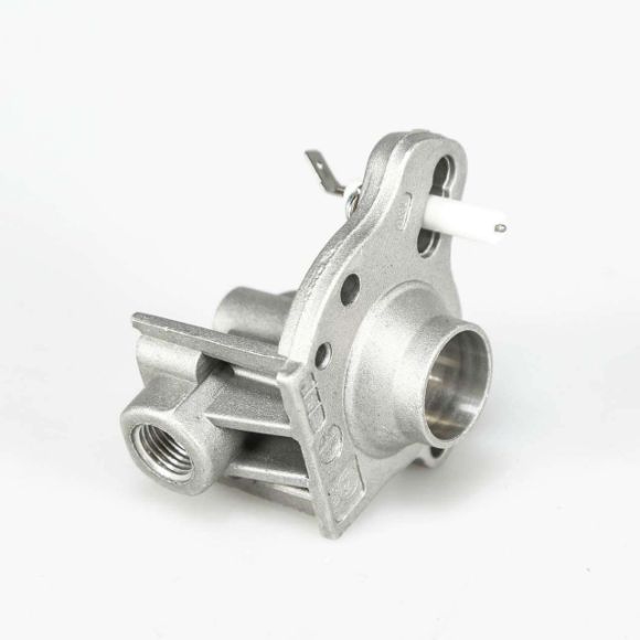 Picture of OEM Whirlpool Range Surface Burner Orifice Holder (Rear) WP74007961