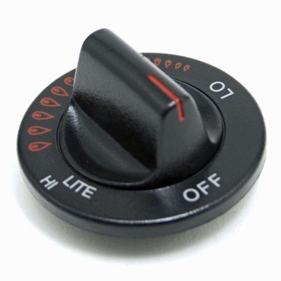Picture of OEM Whirlpool Cooktop Burner Knob (Black) WP74001253