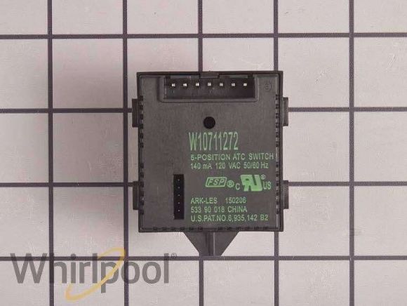 Picture of OEM Whirlpool Washer Temperature Selector Switch W11103597
