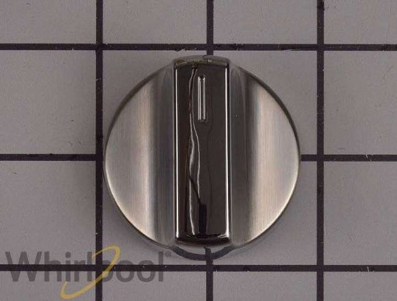 Picture of OEM Whirlpool Electric Range Knob (Stainless) W10919181