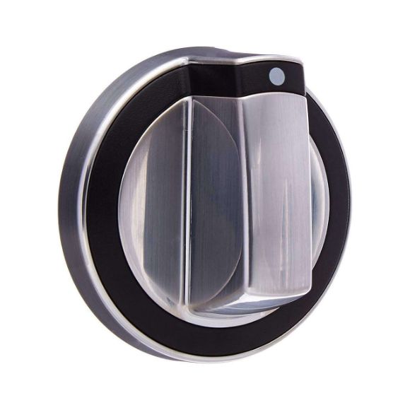 Picture of OEM Whirlpool Burner Stainless Steel Knob W10316664