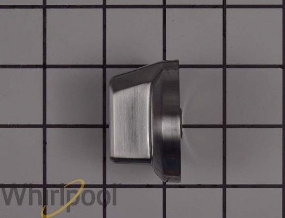 Picture of OEM Whirlpool Range Surface Burner Knob (Stainless) W10696522