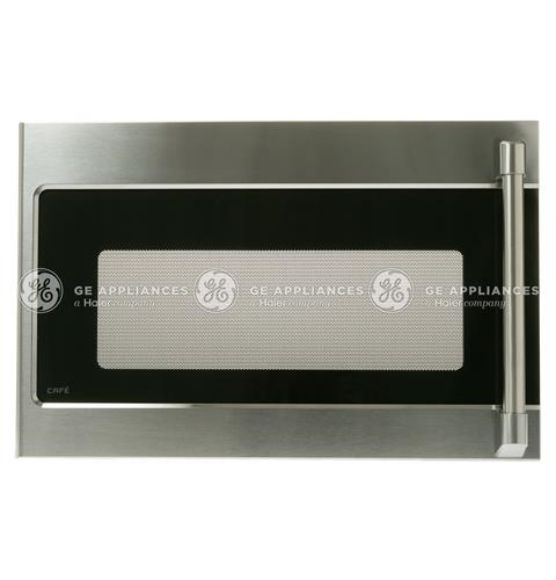 Picture of OEM GE Microwave Door Assembly (Stainless) WB56X29793