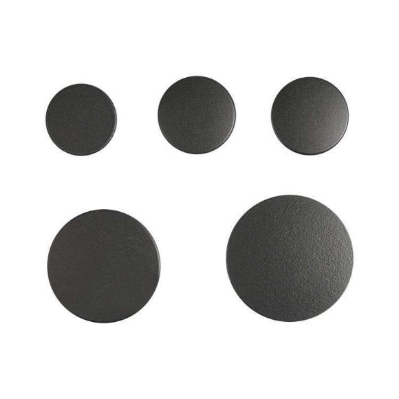 Picture of OEM Whirlpool Range Surface Burner Cap Set (Black) W10876582