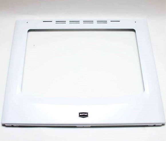 Picture of OEM Whirlpool Maytag Range Door Outer Panel (White) WPW10655831