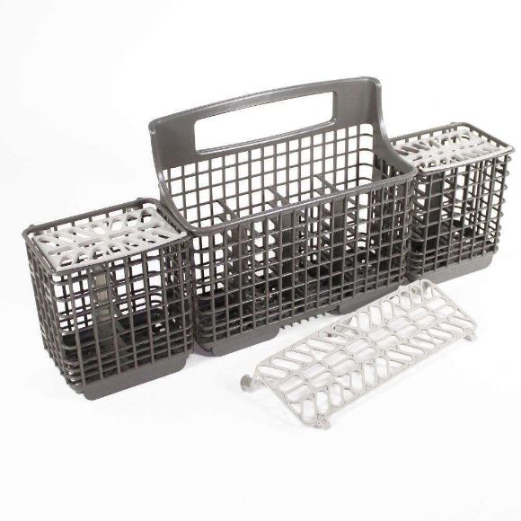 Picture of OEM Whirlpool Dishwasher Silverware Basket Assembly (Gray) W10807920