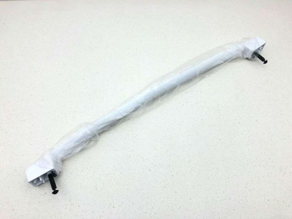 Picture of OEM GE Range Handle with End Caps (White) WB15X35075