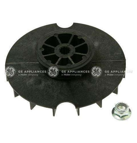 Picture of OEM GE Washer 1/3 HP Motor Pulley & Nut WH03X32218