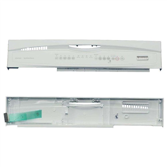 Picture of OEM Whirlpool Dishwasher Control Panel (White) WPW10083048
