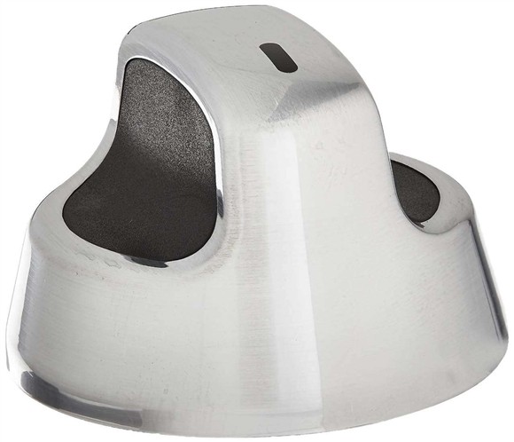 Picture of OEM Whirlpool Brushed Chrome Oven Knob W10160371