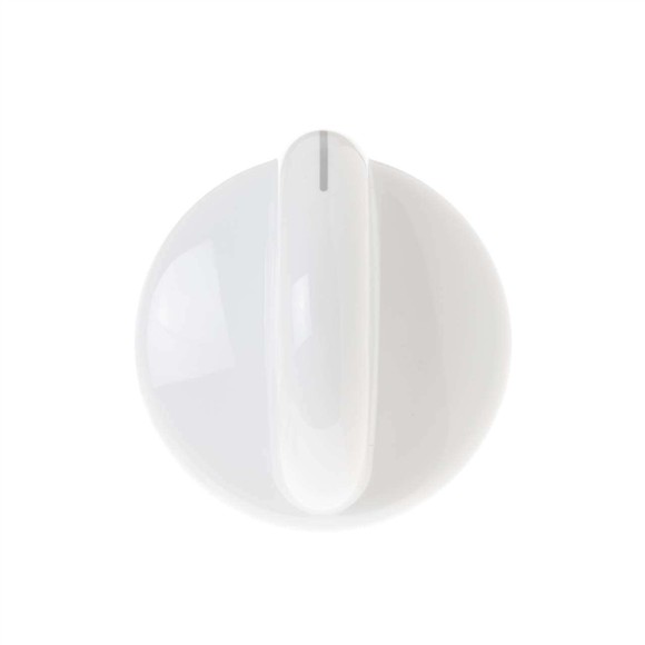 Picture of OEM GE Range Cooktop White Knob & Clip WB03T10219
