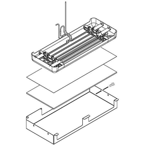 Picture of OEM Whirlpool Refrigerator Drain Pan Assembly W10735008