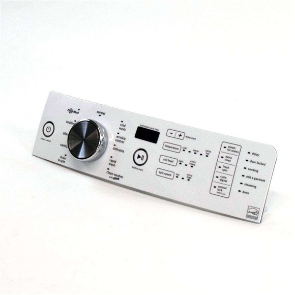 Picture of OEM Whirlpool Washer User Interface Assembly (White) WPW10635985