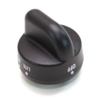 Picture of OEM Whirlpool Cooktop Burner Knob (Black) WPW10078400