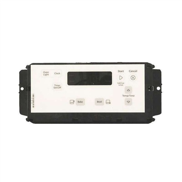 Picture of OEM Whirlpool Range Oven Control Board and Overlay (White) W11113908