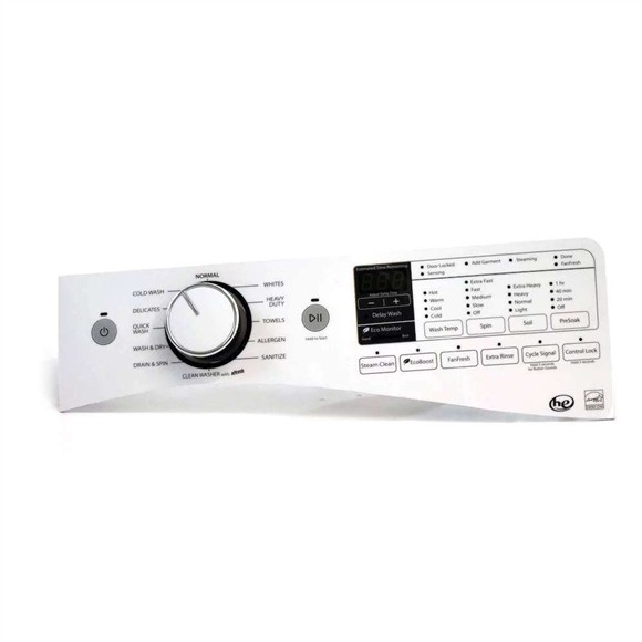 Picture of OEM Whirlpool Washer User Interface Assembly W10814583