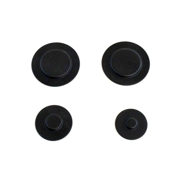 Picture of OEM Whirlpool Black Burner Cap Kit - 4 Pack W10183375