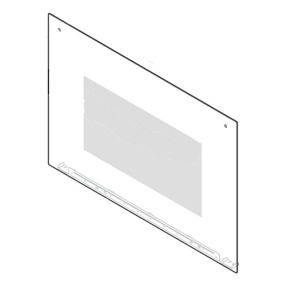 Picture of OEM Frigidaire Range Oven Door Outer Panel (Black) 5304510850