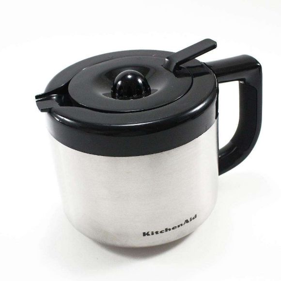 Picture of OEM Whirlpool KitchenAid Stainless Steel Carafe WPW10327045