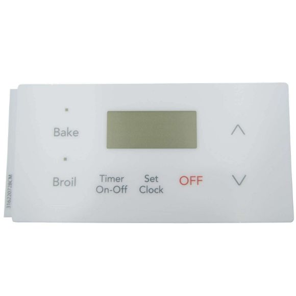 Picture of OEM Frigidaire Wall Oven Control Overlay (White) 316220726