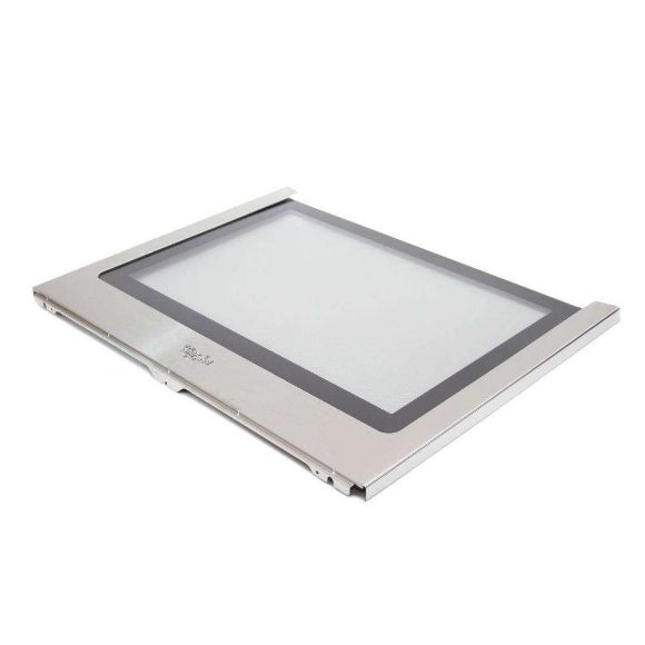 Picture of OEM Whirlpool Range Oven Door Outer Panel Assembly (Stainless) WPW10289144