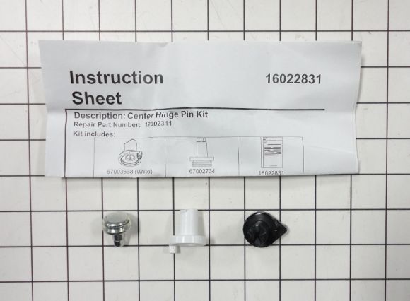 Picture of OEM Whirlpool Center Hinge Pin Kit 12002311