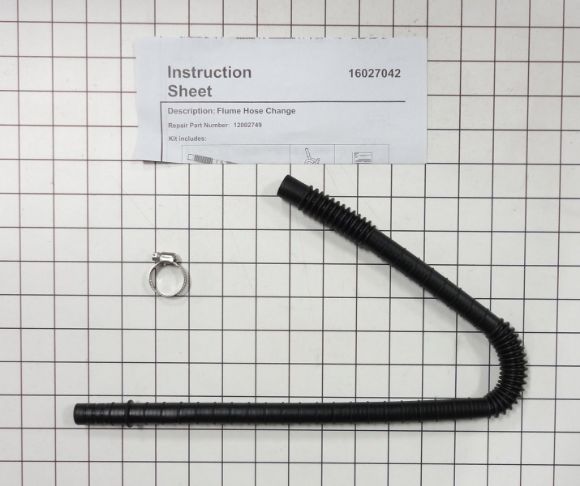 Picture of OEM Whirlpool Washer Tub Fill Nozzle Hose 12002749