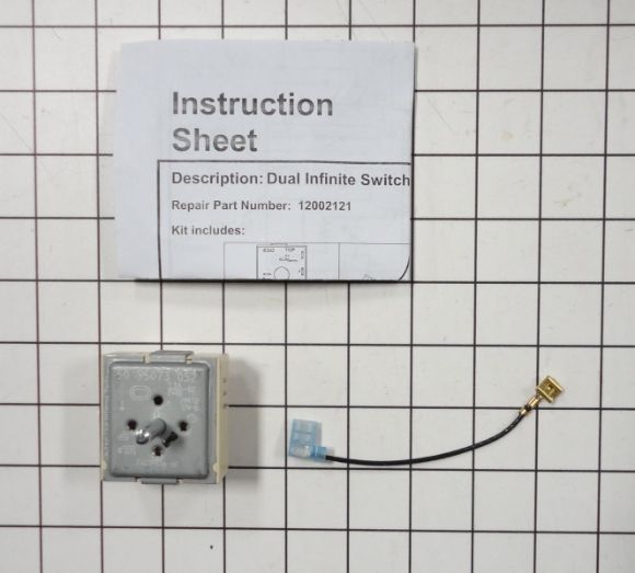 Picture of OEM Whirlpool Range Surface Element Control Switch 12002121