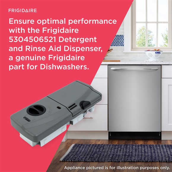 Picture of OEM Frigidaire Dishwasher Detergent Dispenser 5304506521