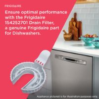Picture of OEM Frigidaire Dishwasher Glass Drain Trap 154252701