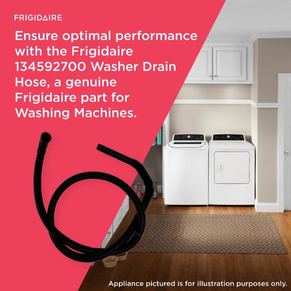 Picture of OEM Frigidaire Washing Machine Drain Hose 134592700