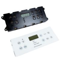 Picture of OEM Frigidaire Range Oven Control Board and Overlay 318185446