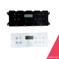 Picture of OEM Frigidaire Range Oven Control Board and Overlay 318185446