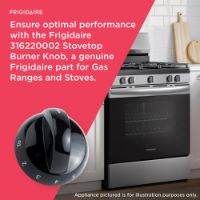 Picture of OEM Frigidaire Range Stove Oven Burner Knob 316220002