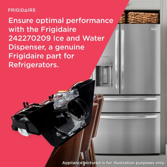 Picture of OEM Frigidaire Refrigerator Dispenser Module 242270209