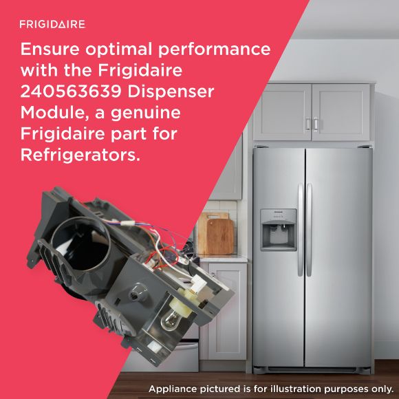 Picture of OEM Frigidaire Refrigerator Dispenser Module 240563639
