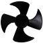 Show details for OEM Frigidaire Refrigerator Condenser Fan Blade 240524102 Picture of OEM Frigidaire Refrigerator Condenser Fan Blade 240524102