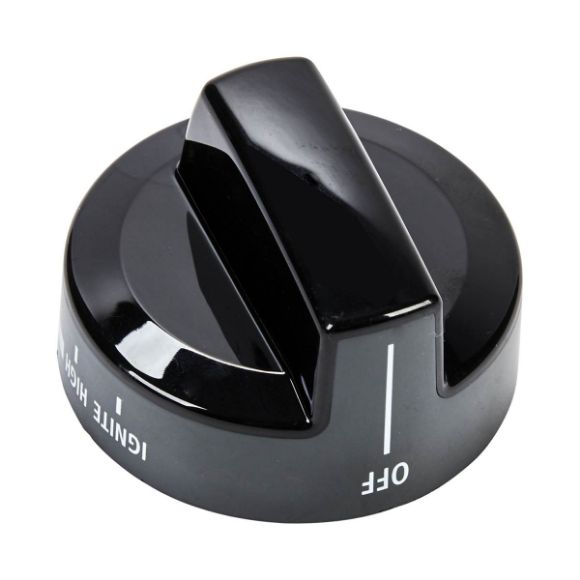Picture of OEM Whirlpool Burner Knob BlkRange WPW10160649