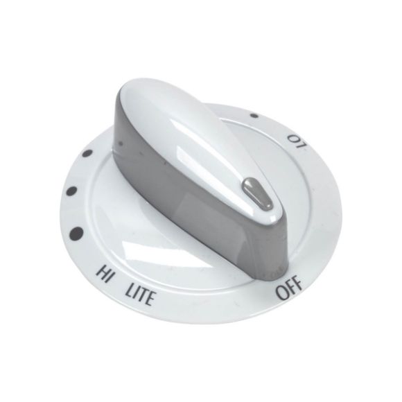 Picture of OEM Whirlpool Knob, Burner (White) WP74011276
