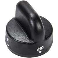 Picture of OEM Whirlpool Cooktop Burner Knob (Black) WPW10078400