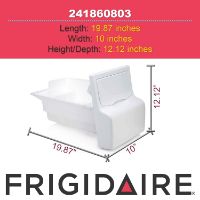 Picture of OEM Frigidaire Refrigerator Freezer Ice Container Assembly 241860803