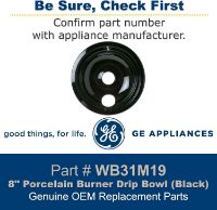 Picture of OEM GE Range Oven Black Drip Pan WB31M19
