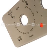 Picture of OEM GE WB27T11204 Control Panel Overlay Assembly