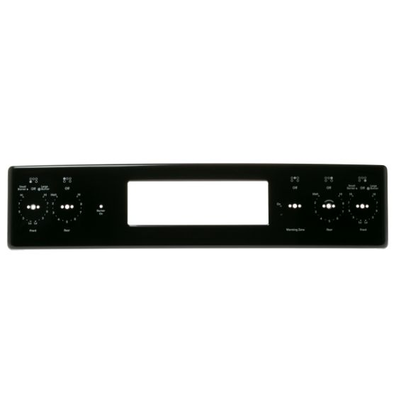 Picture of OEM General Electric (GE) WB07X37714 Black Control Panel Trim