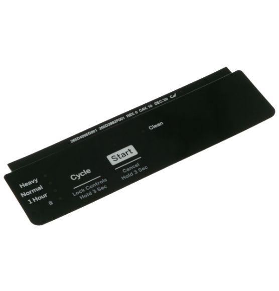 Picture of OEM General Electric (GE) WD34X27761 Black Control Panel
